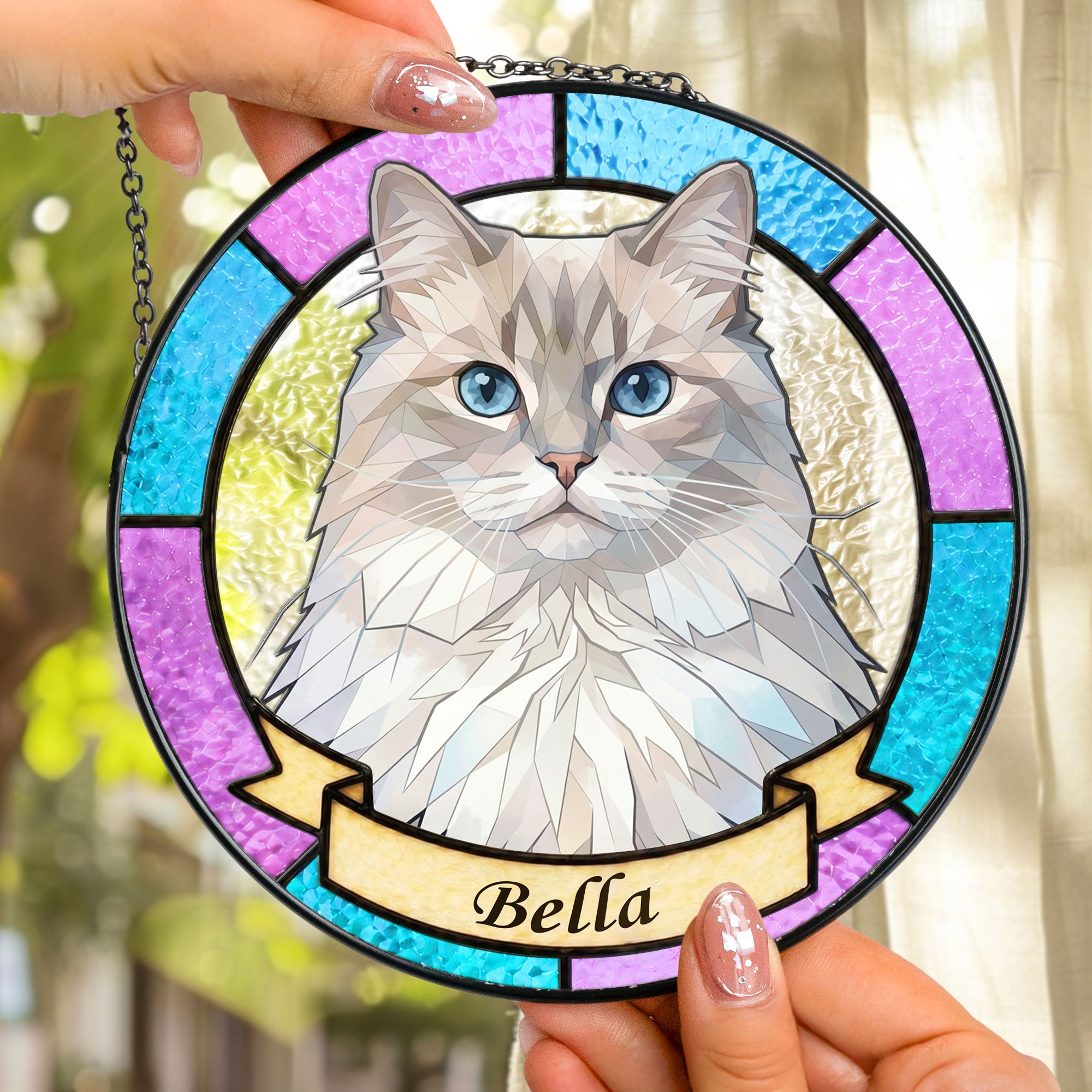 Custom-Pet-Portrait-Stained-Glass-Style-Gift-For-Pet-Owners-Personalized-Window-Hanging-Suncatcher-3