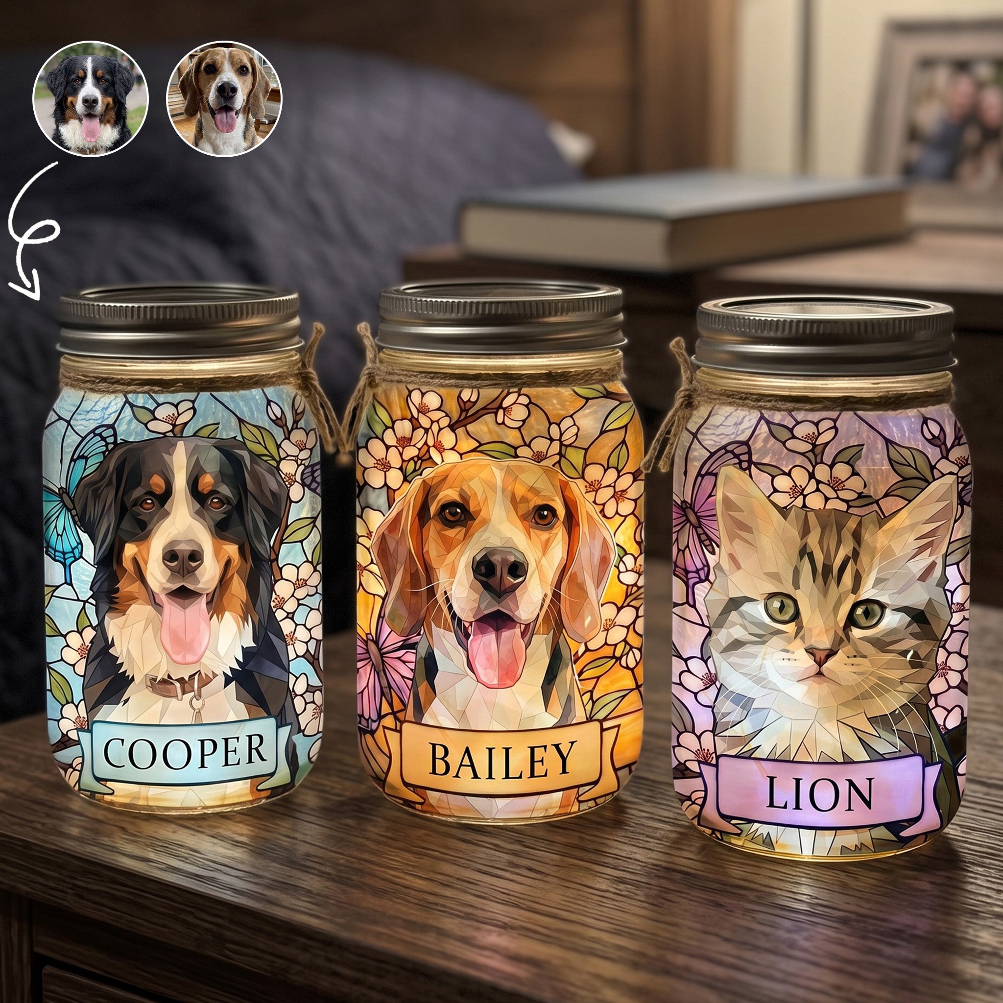 Custom-Pet-Portrait-Stained-Glass-Style-Personalized-Mason-Jar-Light-1