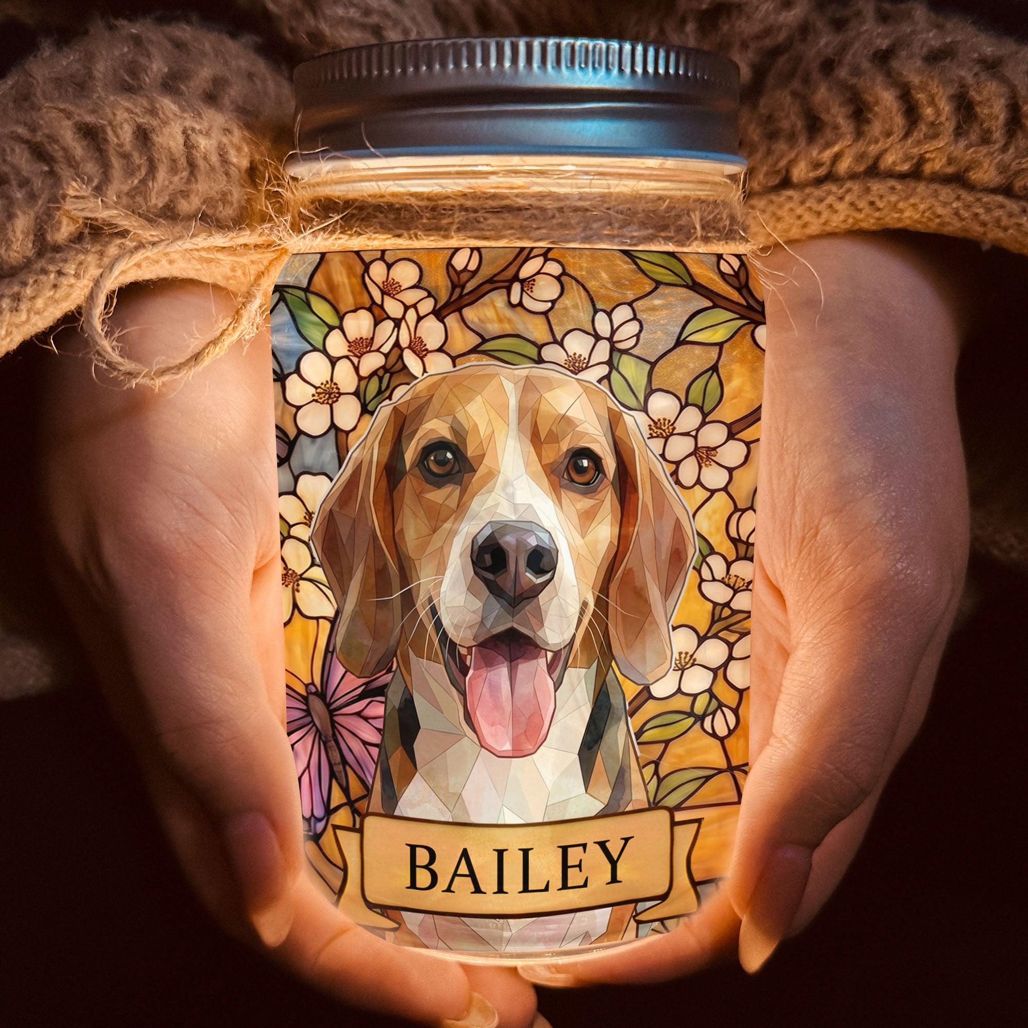 Custom-Pet-Portrait-Stained-Glass-Style-Personalized-Mason-Jar-Light-2