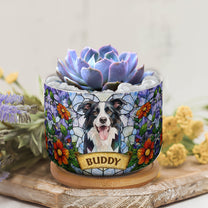 Custom-Pet-Portrait-Stained-Glass-Style-Pet-Loss-Gift-For-Pet-Owners-Personalized-Plant-Pot-3