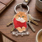 Custom-Pet-Portrait-Turn-Photo-Into-Art,-Gifts-For-Dog-Lovers,-Cat-Lovers-Personalized-Keychain-2