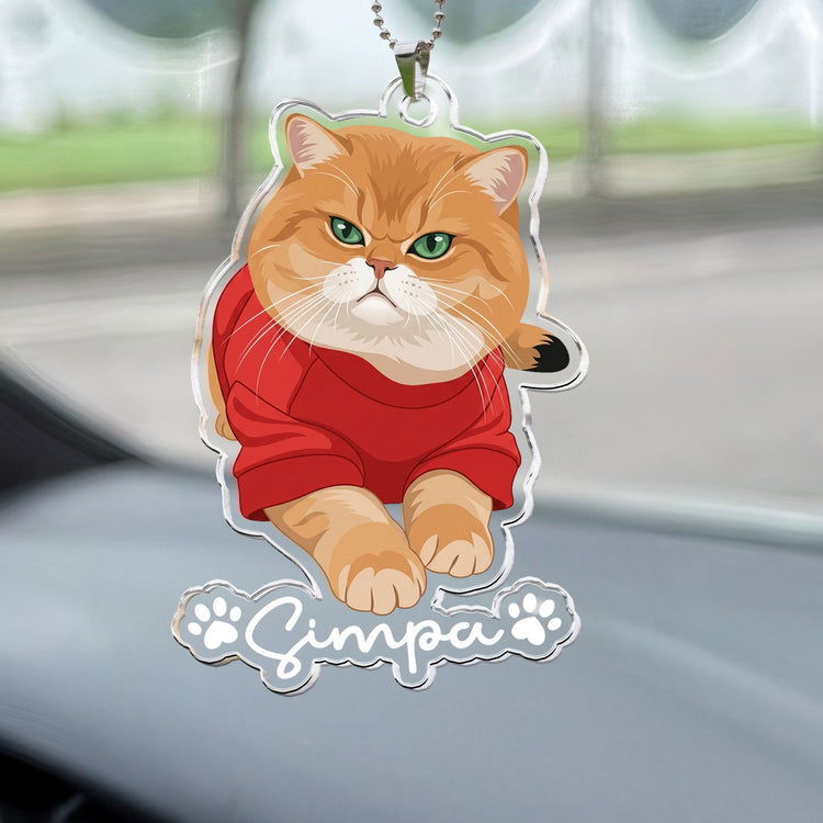 Custom-Pet-Portrait-Turn-Photo-Into-Art,-Gifts-For-Dog-Lovers,-Cat-Lovers-Personalized-Rear-View-Mirror-Accessory-2