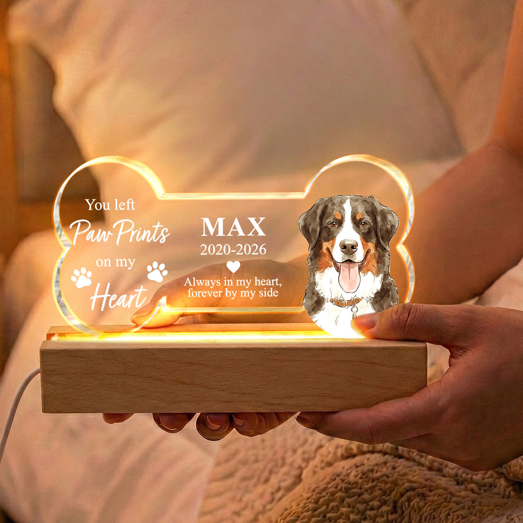 Custom-Pet-Portrait-Watercolor-Art-Always-In-My-Heart-Personalized-Night-Light-2
