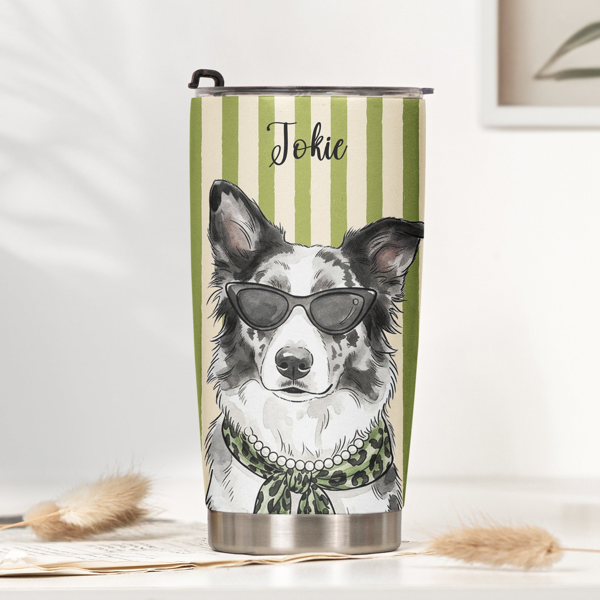 Custom-Pet-Portrait-Watercolor-Art-Gift-For-Dog-Mom-Cat-Mom-Personalized-Tumbler-Cup-2
