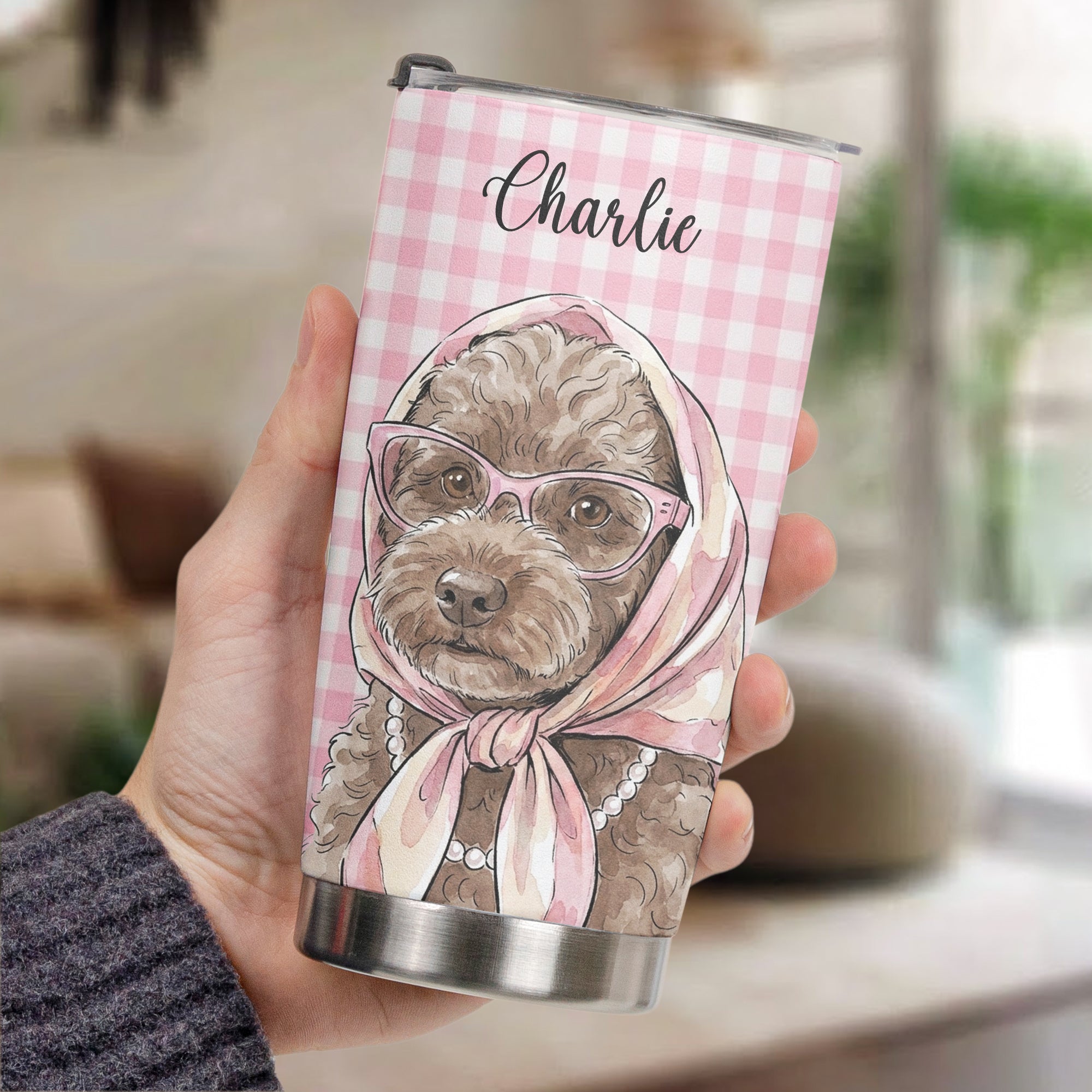 Custom-Pet-Portrait-Watercolor-Art-Gift-For-Dog-Mom-Cat-Mom-Personalized-Tumbler-Cup-4