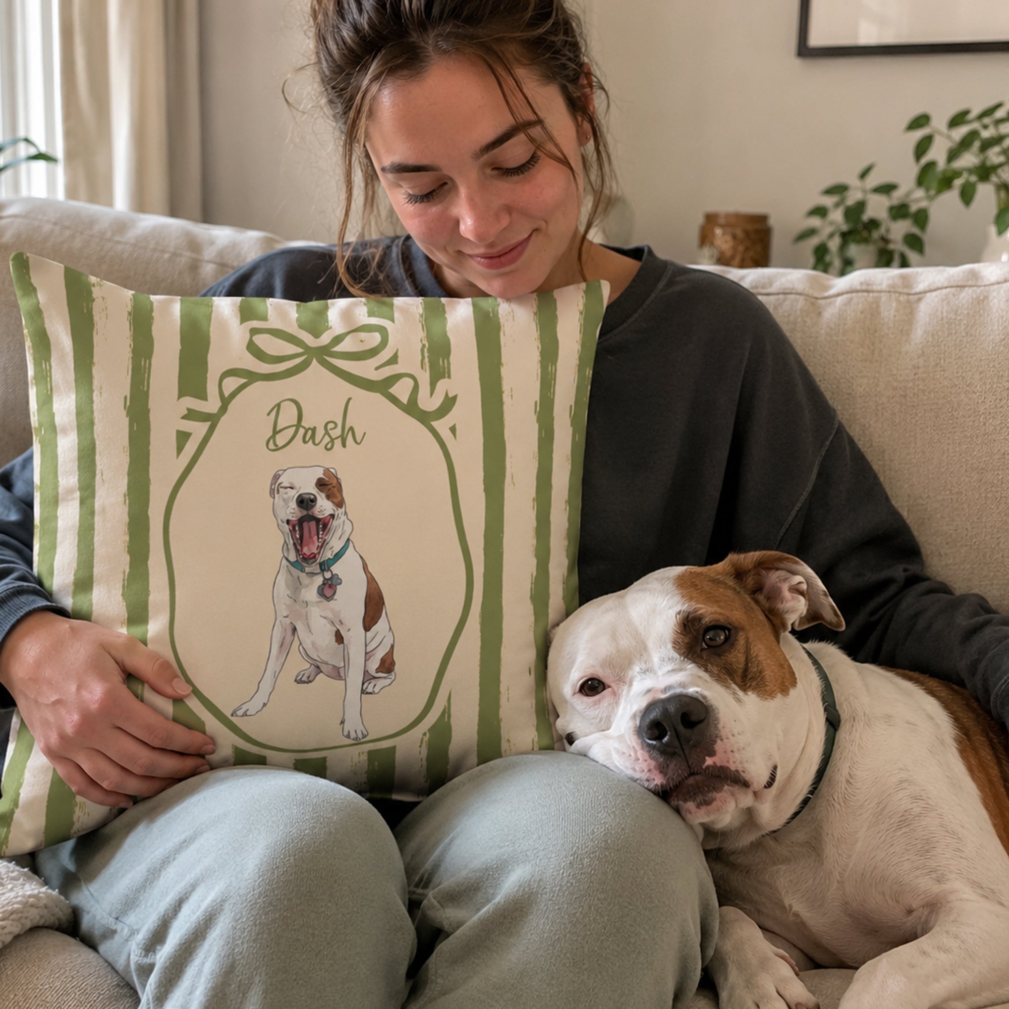 Custom-Pet-Portrait-Watercolor-Art-Home-Decor-Personalized-Pillow-2