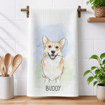 Custom-Pet-Portrait-Watercolor-Art-New-Home-Gifts-For-Pet-Lovers-Personalized-Kitchen-Towel-1