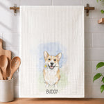 Custom-Pet-Portrait-Watercolor-Art-New-Home-Gifts-For-Pet-Lovers-Personalized-Kitchen-Towel-3