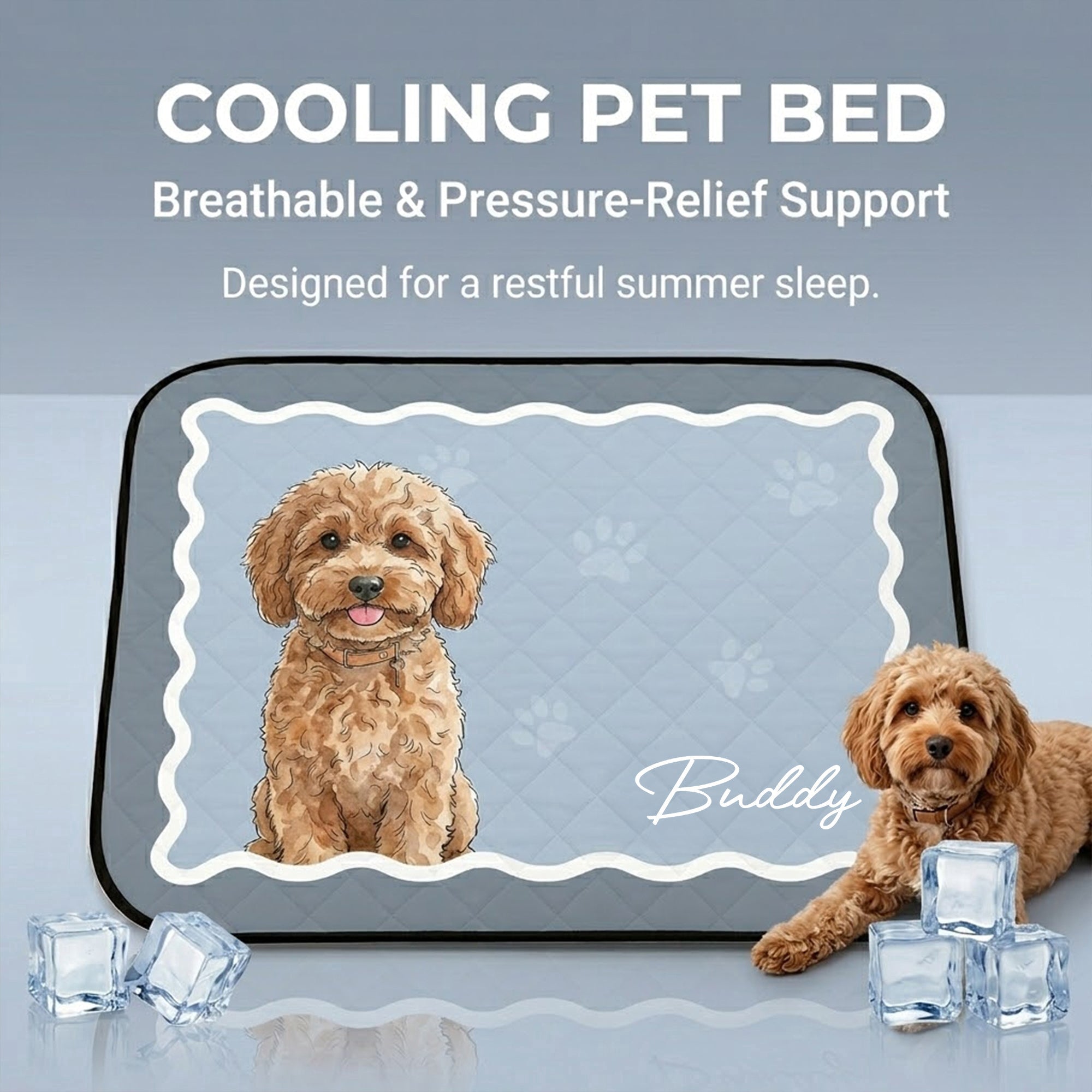 Custom_Pet_Portrait_Watercolor_Art_Personalized_Cooling_Mat_1