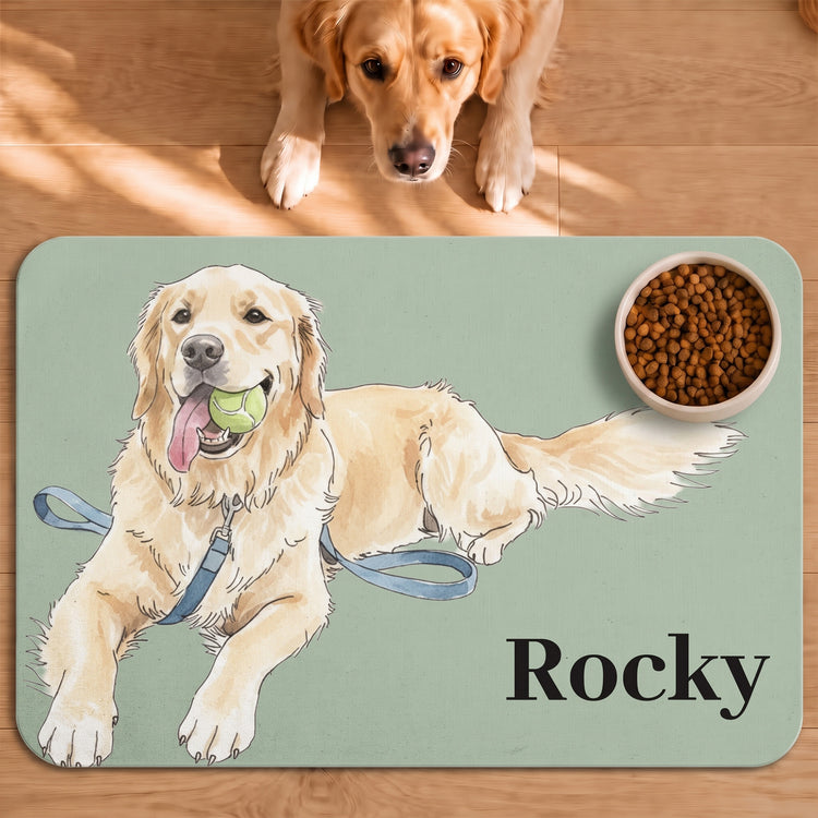 Custom-Pet-Portrait-Watercolor-Art-Personalized-Pet-Feeding-Mat-6
