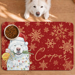 Custom-Pet-Portrait-Watercolor-Art-Snowflake-Christmas-Personalized-Pet-Feeding-Mat-0