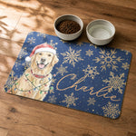 Custom-Pet-Portrait-Watercolor-Art-Snowflake-Christmas-Personalized-Pet-Feeding-Mat-3
