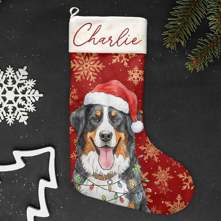 Custom-Pet-Portrait-Watercolor-Art-Snowflake-Christmas-Personalized-Stocking