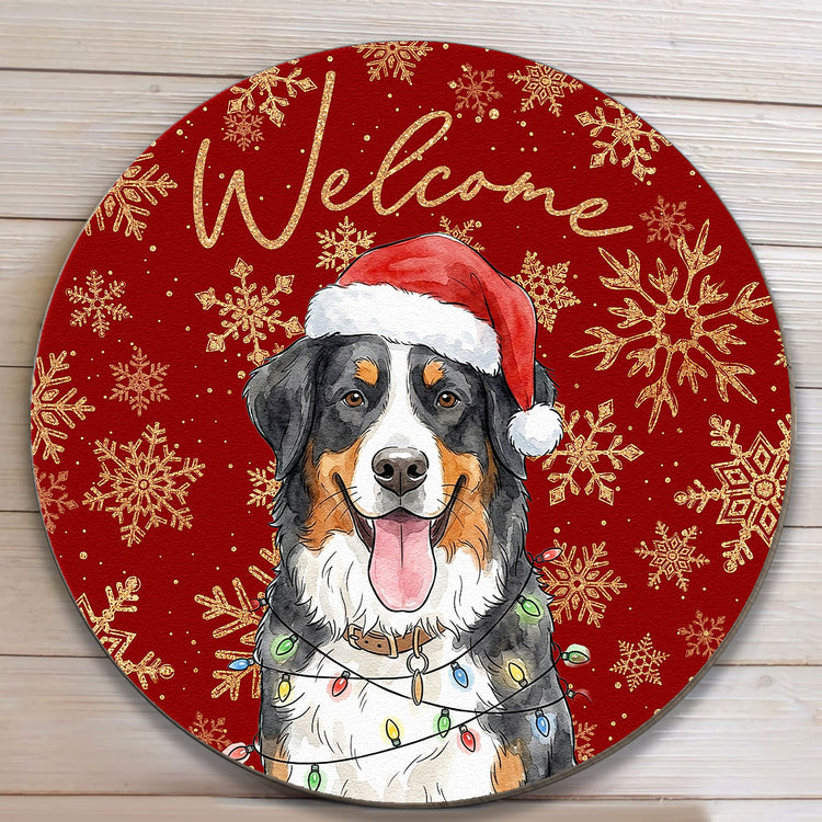 Custom-Pet-Portrait-Watercolor-Art-Snowflake-Christmas-Personalized-Wood-Sign-2