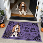 Custom-Pet-Portrait-Watercolor-Art-Spooky-Welcome-Halloween-Personalized-Doormat-1