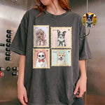 Custom-Pet-Portrait-Watercolor-Art-Stamp-Comfort-Tee-Personalized-Shirt-1