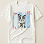 Custom-Pet-Portrait-Watercolor-Art-Striped-Pattern-Colorful-Personalized-Shirt-2