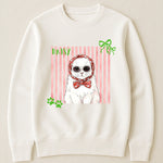 Custom-Pet-Portrait-Watercolor-Art-Striped-Pattern-Colorful-Personalized-Shirt-3