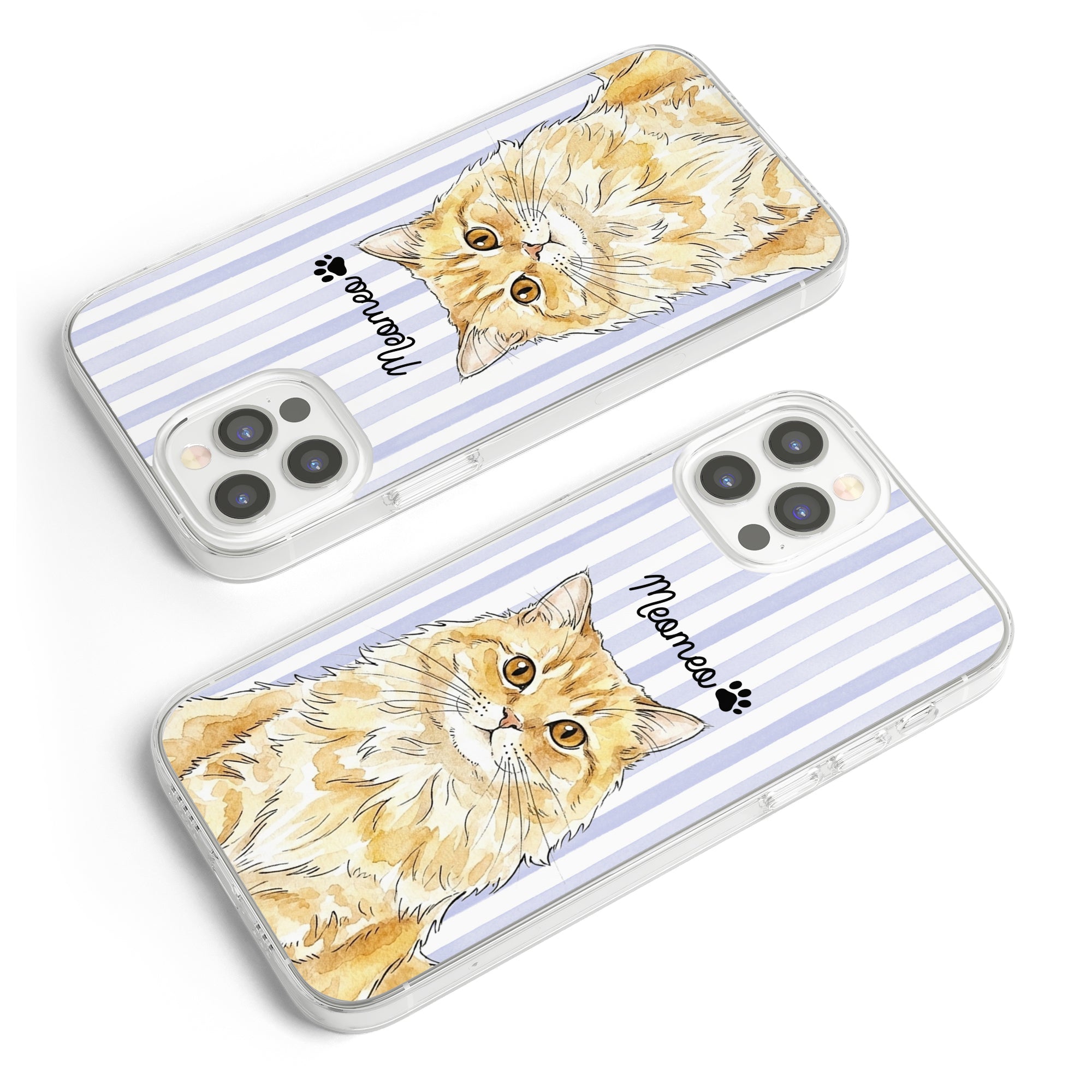 Custom-Pet-Portrait-Watercolor-Art-Striped-Pattern-Gift-For-Pet-Lovers-Personalized-Phone-Case-5