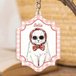 Custom-Pet-Portrait-Watercolor-Art-Striped-Pattern-Gifts-For-Dog-Mom-Cat-Mom-Personalized-Keychain-3