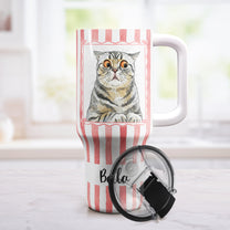 Custom-Pet-Portrait-Watercolor-Art-Striped-Pattern-New-Version-Personalized-40oz-Tumbler-3