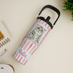 Custom-Pet-Portrait-Watercolor-Art-Striped-Pattern-Personalized-30oz-Tumbler-3