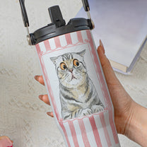 Custom-Pet-Portrait-Watercolor-Art-Striped-Pattern-Personalized-30oz-Tumbler-4