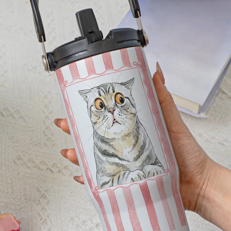Custom-Pet-Portrait-Watercolor-Art-Striped-Pattern-Personalized-30oz-Tumbler-4