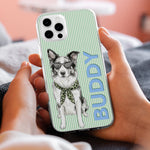 Custom-Pet-Portrait-Watercolor-Art-With-Colorful-Name-Personalized-Phone-Case-(3) 1