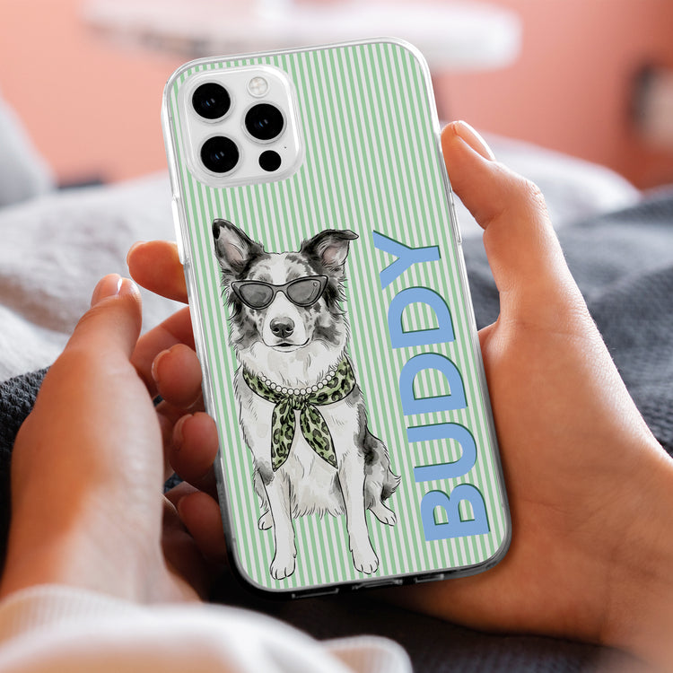 Custom-Pet-Portrait-Watercolor-Art-With-Colorful-Name-Personalized-Phone-Case-(3) 1