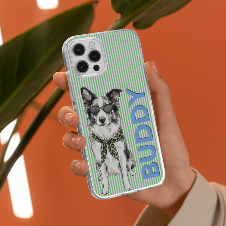 Custom-Pet-Portrait-Watercolor-Art-With-Colorful-Name-Personalized-Phone-Case-(4) 1
