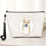 Custom-Pet-Portrait-Watercolor-Bag-Striped-Pattern-Personalized-Cosmetic-Bag-2