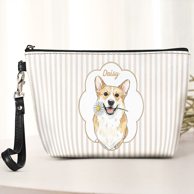 Custom-Pet-Portrait-Watercolor-Bag-Striped-Pattern-Personalized-Cosmetic-Bag-2