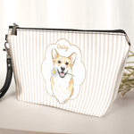 Custom-Pet-Portrait-Watercolor-Bag-Striped-Pattern-Personalized-Cosmetic-Bag-3