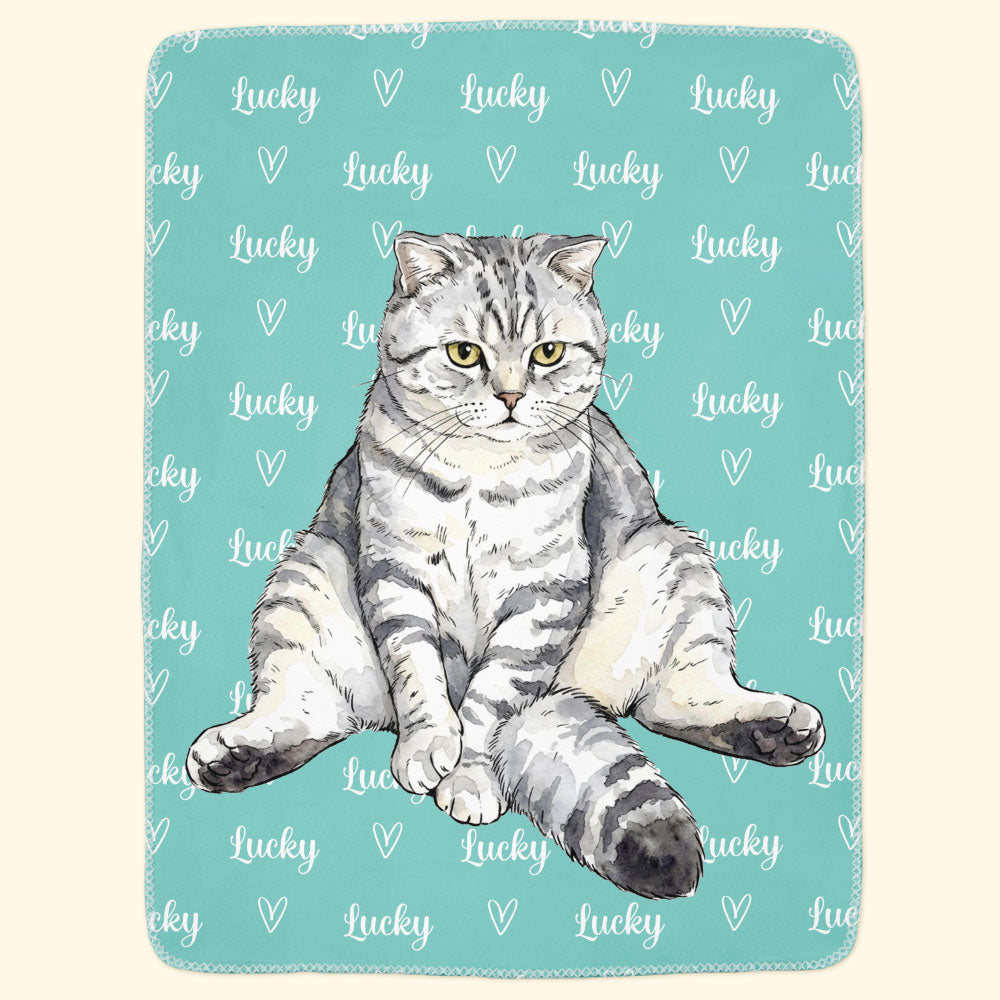 Custom-Pet-Portrait-Watercolor-Custom-Name-Blanket-Personalized-Blanket-1