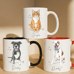 Custom-Pet-Portrait-Watercolor-Gift-For-Dog-Lover-Cat-Lover-Personalized-Mug-1