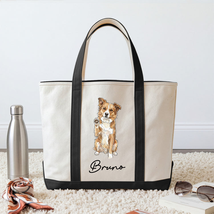 Custom-Pet-Portrait-Watercolor-Gift-For-Dog-Mom-Cat-Mom-Personalized-Tote-Bag-(1.2)