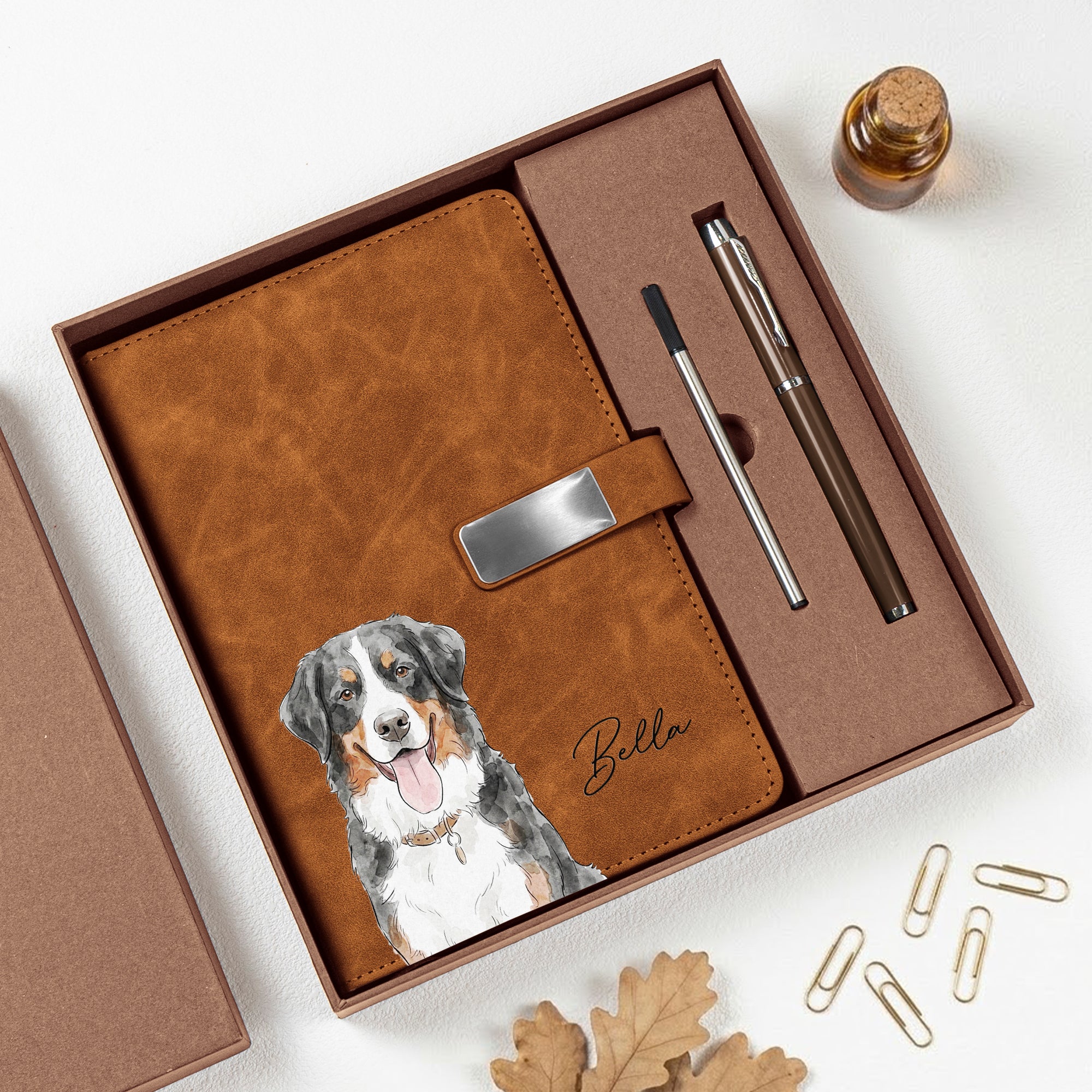 Custom-Pet-Portrait-Watercolor-Gift-For-Pet-Lovers-Personalized-Notebook-Set-3