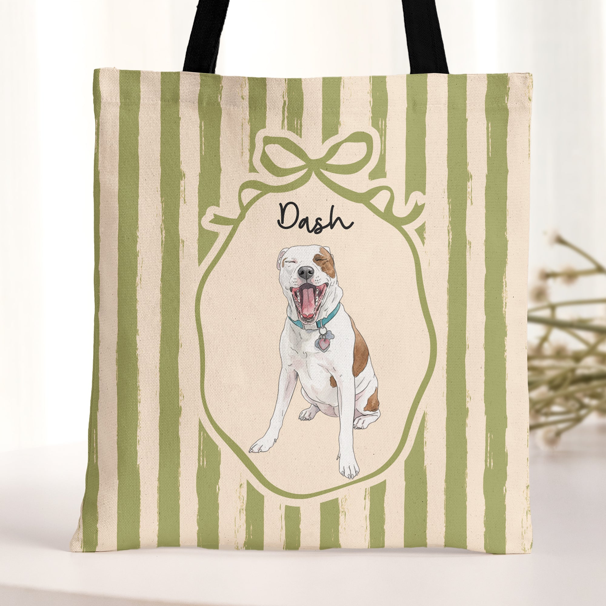 Custom-Pet-Portrait-Watercolor-Gifts-For-Dog-Mom-Cat-Mom-Personalized-Tote-Bag-3