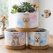 Custom-Pet-Portrait-Watercolor-Loss-Of-Pet-Gift-Personalized-Plant-Pot-1