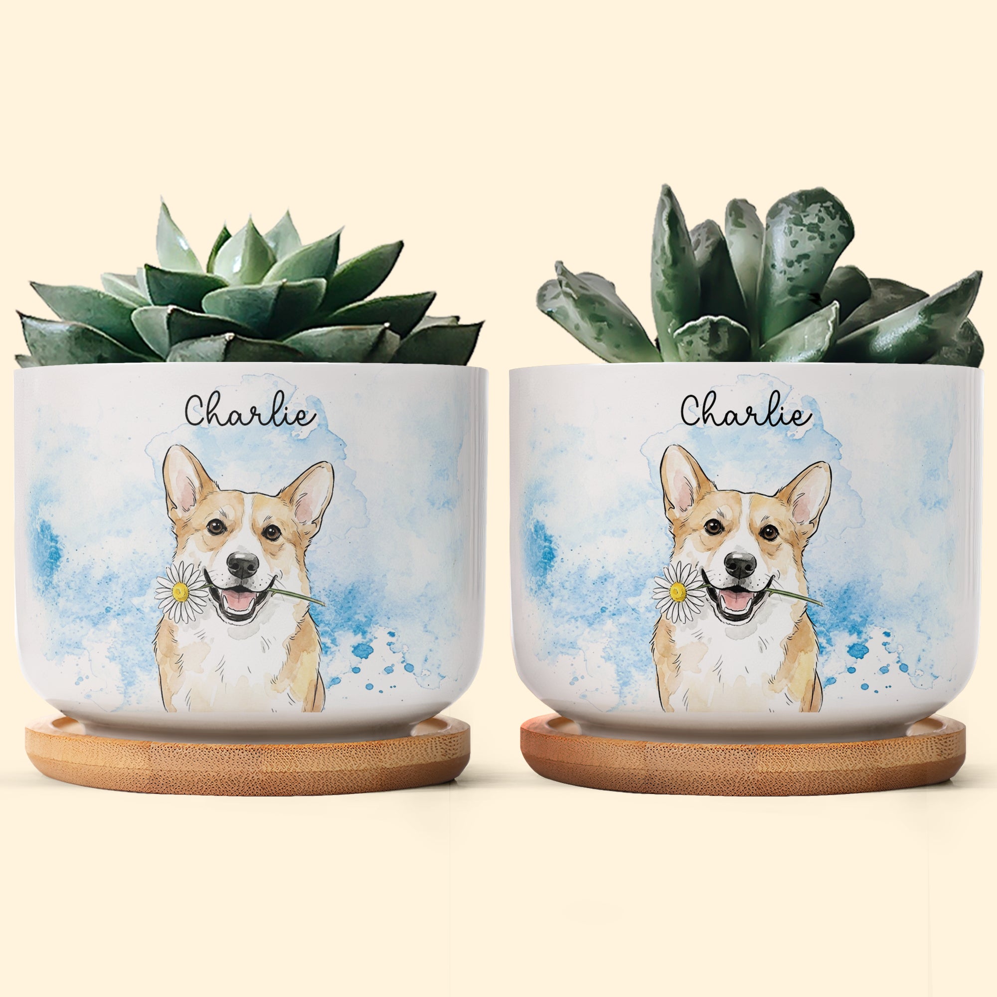 Custom-Pet-Portrait-Watercolor-Loss-Of-Pet-Gift-Personalized-Plant-Pot-2