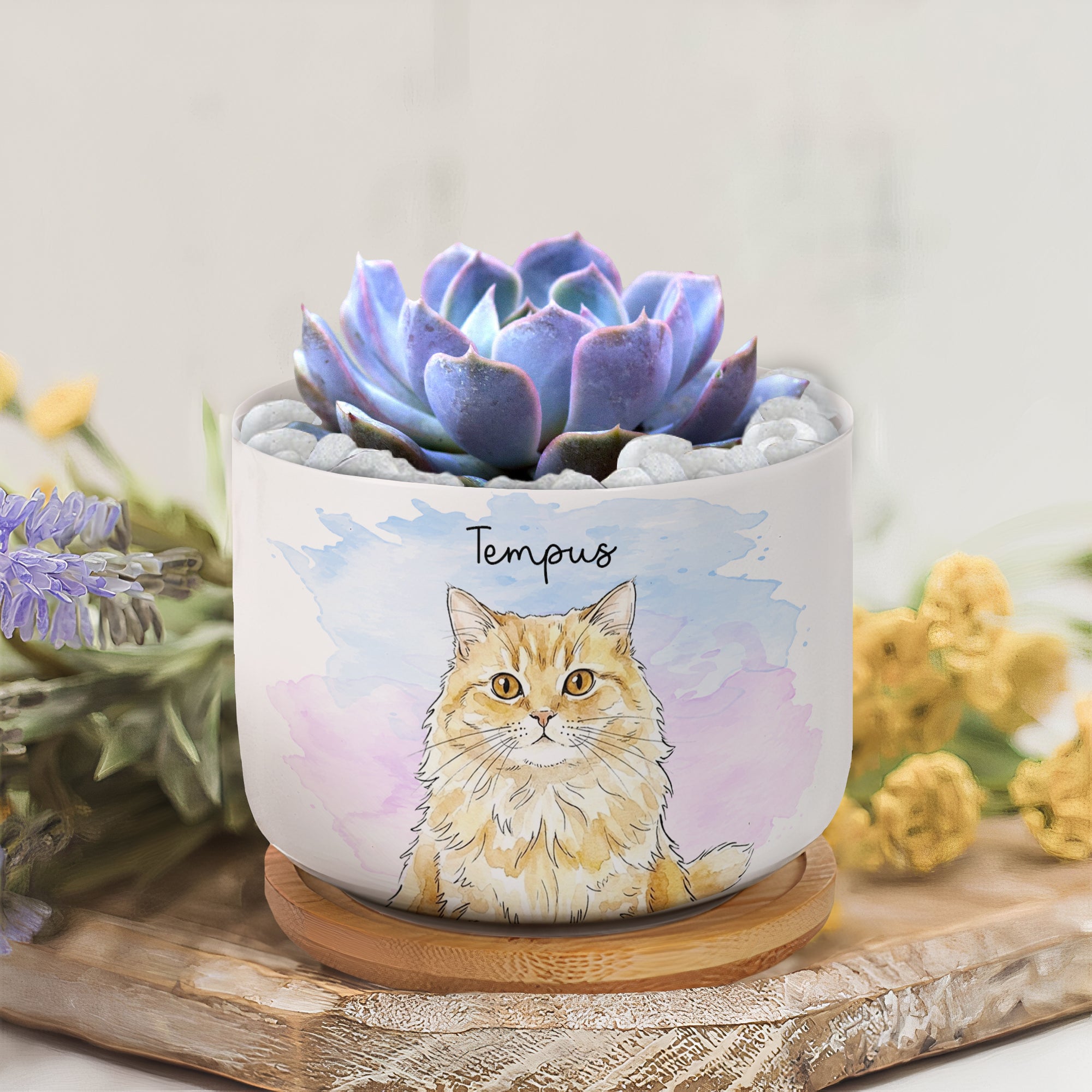Custom-Pet-Portrait-Watercolor-Loss-Of-Pet-Gift-Personalized-Plant-Pot-4