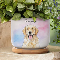 Custom-Pet-Portrait-Watercolor-Loss-Of-Pet-Gift-Personalized-Plant-Pot-5