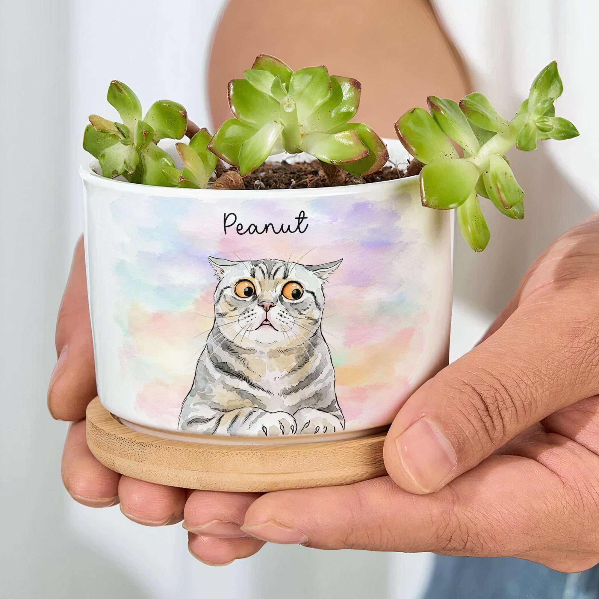 Custom-Pet-Portrait-Watercolor-Loss-Of-Pet-Gift-Personalized-Plant-Pot-6