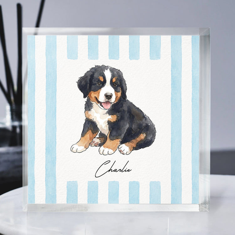 Custom-Pet-Portrait-Watercolor-Striped-Pattern-Personalized-Acrylic-Plaque-2