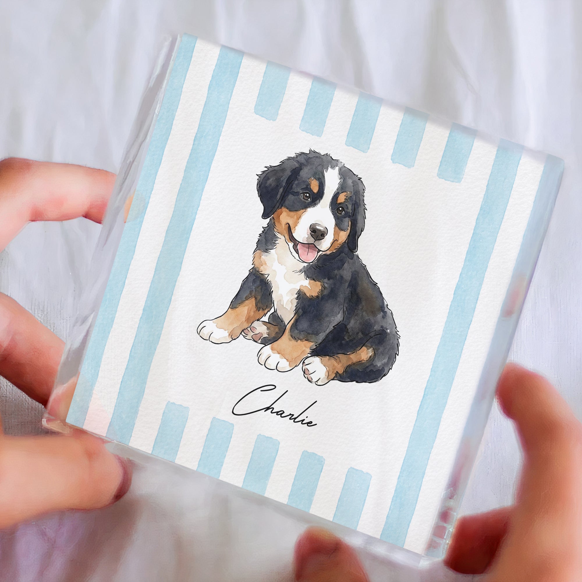 Custom-Pet-Portrait-Watercolor-Striped-Pattern-Personalized-Acrylic-Plaque-3