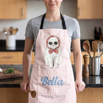 Custom-Pet-Portrait-Watercolor-Striped-Pattern-Personalized-Apron-4