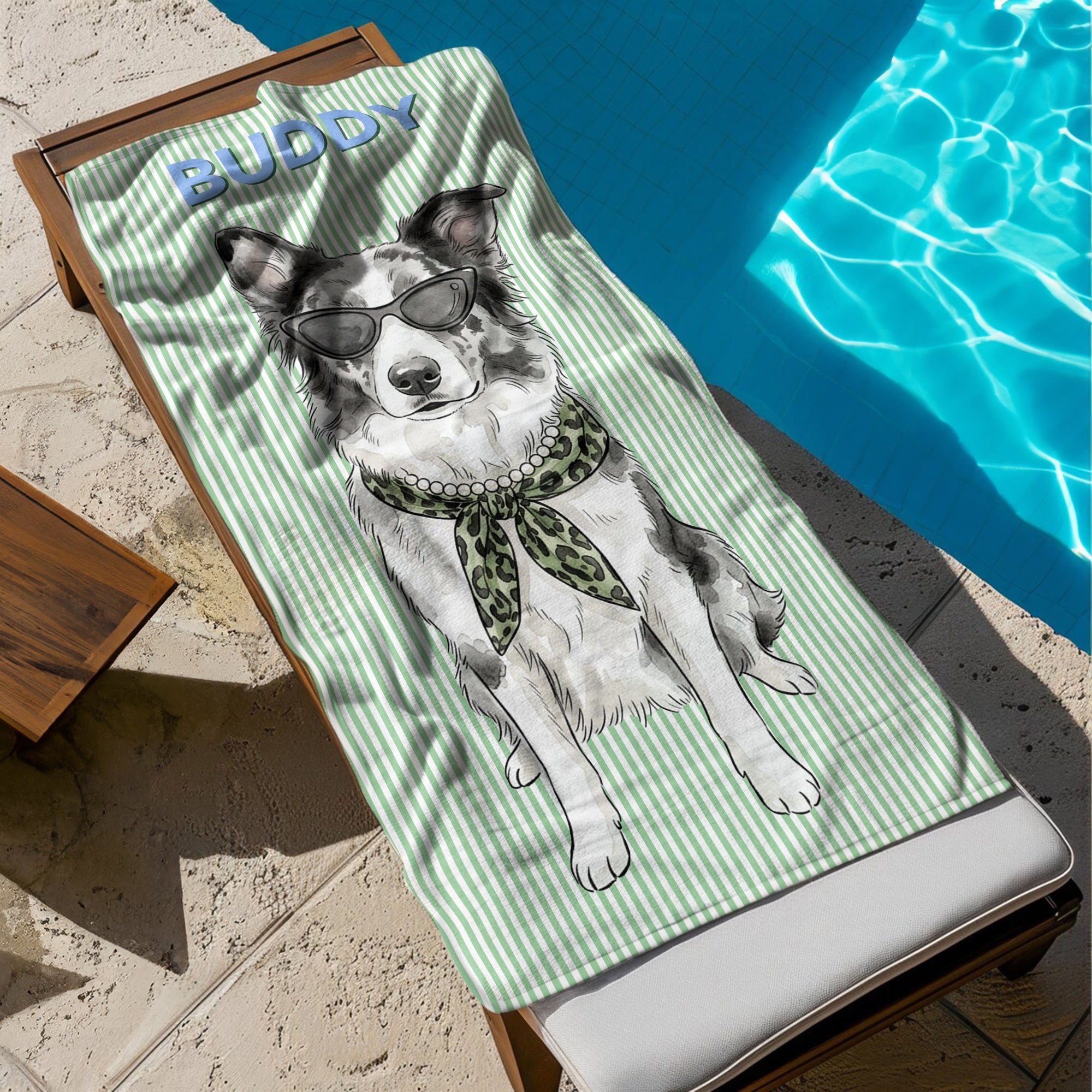 Custom-Pet-Portrait-Watercolor-Striped-Pattern-Summer-Gifts-For-Pet-Lovers-Personalized-Beach-Towel-4