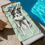Custom-Pet-Portrait-Watercolor-Striped-Pattern-Summer-Gifts-For-Pet-Lovers-Personalized-Beach-Towel-4