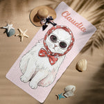 Custom-Pet-Portrait-Watercolor-Striped-Pattern-Summer-Gifts-For-Pet-Lovers-Personalized-Beach-Towel-6